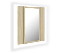 VidaXL 804951 miroir de salle de bain et armoire de rangement pour évier