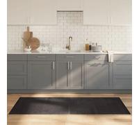 vidaXL Tapis rectangulaire en bambou Marron foncé 80 x 200 cm