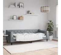 vidaXL Lit de Repos Gris Clair 80x200 cm Tissu, canapé-lit, canapé-lit Confortable, canapé-lit en Tissu, lit d'appoint, canapé-lit Simple