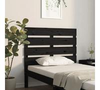 vidaXL Tête de Lit Meuble de Chambre à Coucher Accessoire de Lit Simple Tête de Cadre de Lit Intérieur Noir 100x3x80 cm Bois Massif de Pin