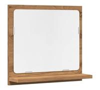 VidaXL 856188 miroir de salle de bain et armoire de rangement pour évier Chêne