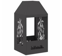 Vidaxl 858990 Cheminée Noir Noir