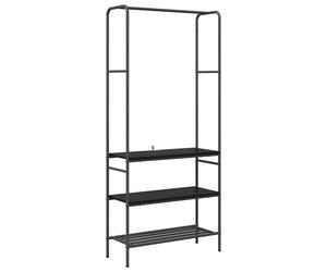 VidaXL 868463 Organisateur de stockage suspendu Bois Noir Noir