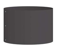 vidaXL Anneau de jardinière Noir 30 x 30 x 20 cm Acier laminé à Froid, Bac en Acier Rond, déco extérieure Moderne, Cadre sculptural pour Un Jardin stylé, Anneau Minimaliste
