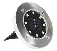 vidaXL 8x Lampes Solaires de Sol Lumières LED Lampes d'Extérieur Lumière de Jardin Eclairage de Patio Allée Balcon Arrière-cour Couleur RVB
