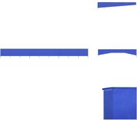 vidaXL 9 pièces de toile pare-vent 1200 x 160 cm bleu azur - Parasols et protections solaires