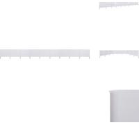 vidaXL 9 pièces de toile pare-vent 1200 x 80 cm blanc sable - Parasols et protections solaires