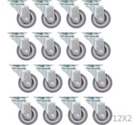 vidaXL 96 pcs. Roues pivotantes 50 mm