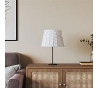 vidaXL Abat-jour blanc Ø25x17 cm osier 364382 Blanc G