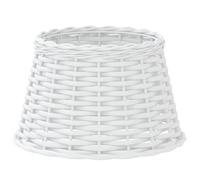 vidaXL Abat-Jour Blanc Ø38x23 cm Osier, Abat-Jour de Lampe de Table, Abat-Jour de Lampe Suspendue, Abat-Jour Blanc, Abat-Jour de Lampe de Chevet