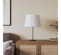 vidaXL Abat-jour blanc Ø40x26 cm osier, abat-jour de lampe de table, abat-jour de lampe suspendue, abat-jour blanc, abat-jour de lampe de chevet