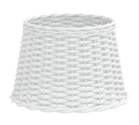 vidaXL Abat-jour blanc Ø40x26 cm osier, abat-jour de lampe de table, abat-jour de lampe suspendue, abat-jour blanc, abat-jour de lampe de chevet