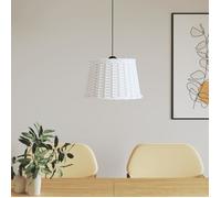 Vidaxl Abat-Jour De Plafonnier Blanc Ø40x26 Cm Osier