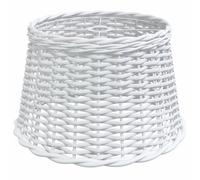 vidaXL Abat-jour pour plafonnier Ø45x28 cm osier blanc