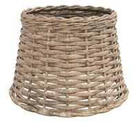vidaXL Abat-jour de plafonnier 364374 Marron osier Ø25×17 cm