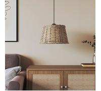 vidaXL Abat-jour de plafonnier en osier Ø38x23 cm marron 364376