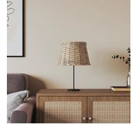 vidaXL Abat-Jour Marron Ø25x17 cm Osier, Abat-Jour de Lampe de Table, Abat-Jour de Lampe Suspendue, Abat-Jour Marron, Abat-Jour de Lampe de Chevet