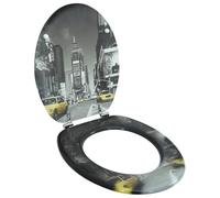 vidaXL Abatant de WC avec Couvercle Siège Lunette de Toilette Salle de Bain