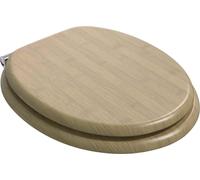 vidaXL Abattant de WC à fermeture douce, lot de 2, couleur bambou clair, 44 x 38 cm