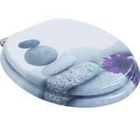 vidaXL Abattant de WC à fermeture douce, lot de 2, gris, 44 x 38 cm, plateau en MDF