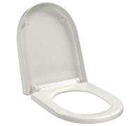 vidaXL Abattant WC carré 141765 – Fermeture douce, libération rapide – Blanc