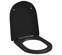vidaXL Abattant WC 145022 – Siège de toilette à fermeture en douceur, libération rapide Noir