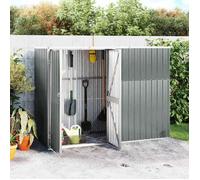 vidaXL Abri à outils de jardin Gris 225x89x161 cm Acier galvanisé 316214