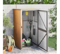 vidaXL Abri à outils de jardin marron 88x89x161 cm acier galvanisé 316208