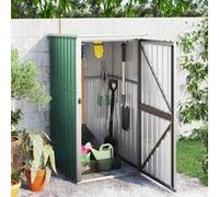 vidaXL Abri à outils de jardin vert 88x89x161 cm acier galvanisé, remise à outils de jardin, abri à outils de jardin, 316205 Vert G