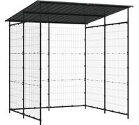 vidaXL Abri à vélos 190x190x222 cm Acier noir