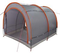 vidaXL Abri à vélos avec toit, gris et orange, 256 x 222 x 182 cm, Taft