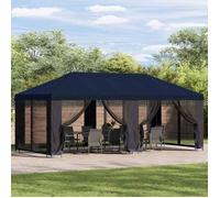 vidaXL Abri de jardin 6 x 3 m Bleu Polyester et Acier 190 3376013