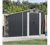 vidaXL Abri de jardin anthracite 277x93x179 cm acier galvanisé 364518
