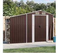 Vidaxl Abri De Jardin Marron 277x93x179 Cm Acier Galvanisé