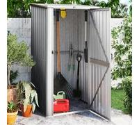 Abri de Jardin Hangar de Stockage Abri de Rangement Remise à Outils Maison de Rangement Extérieur Gris 118,5x97x209,5 150900