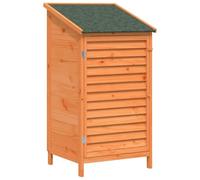 vidaXL Abri de Jardin Marron 59 x 56 x 113,5 cm Bois de Sapin Massif, Abri de Jardin Moderne, Rangement rectangulaire, Espace pour Outils, Designs résistant aux intempéries, Cabinet aéré