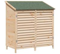 vidaXL Abri de Jardin Naturel 106 x 56 x 113,5 cm Bois de Sapin Massif, Abri de Jardin Moderne, Rangement rectangulaire, Espace pour Outils, Designs résistant aux intempéries, Cabinet aéré