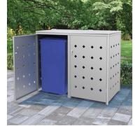 vidaXL Box pour poubelles pour 2 tonnes 240 L – acier inoxydable