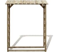 vidaXL Abri de stockage du bois de chauffage 150×44×176 cm Bois de pin imprégné