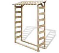 vidaXL Abri de stockage du bois de chauffage 150×44×176 cm Bois de pin imprégné