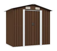 VidaXL Abri de stockage marron 204x132x186 cm - Acier