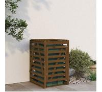 vidaXL Abri pour Poubelle sur Roulettes, Hangar pour Poubelle avec Porte, Cache-poubelles avec Couvercle Jardin Extérieur, 825103