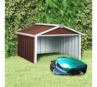 Abri pour Robot de Jardin Abri pour Tondeuse à Gazon Robotisée Rangement d'Outils Hangar Arrière-cour 92x97x63 cm 150910