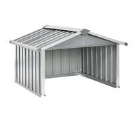 vidaXL Abri pour Robot de Jardin Abri pour Tondeuse à Gazon Robotisée Rangement d'Outils Hangar Arrière-Cour 92x97x63 cm Acier Galvanisé Gris