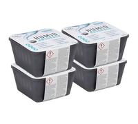 vidaXL Absorbeurs d'humidité avec Sacs de Recharge 4 pcs 450 g, déshumidificateur, déshumidificateur intérieur, Sac déshumidificateur pour Voiture