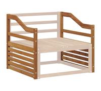 vidaXL Accoudoirs 2 pcs Marron 79 x 4 x 73 cm Bois d'ingénierie, Fauteuils Modernes pour l'extérieur, Meubles de Jardin durables, déco Patio, Confort Minimaliste