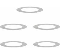 vidaXL adapté aux anneaux d'arbres plats 5 pcs argent Ø60 / 90 cm