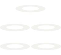 vidaXL adapté aux anneaux d'arbres plats 5 pcs blanc Ø40 / 70 cm acier
