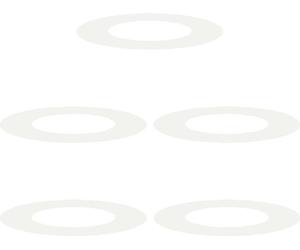 vidaXL adapté aux anneaux d'arbres plats 5 pcs blanc Ø40 / 70 cm acier