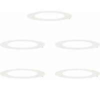 vidaXL adapté aux anneaux d'arbres plats 5 pcs blanc Ø60 / 90 cm acier